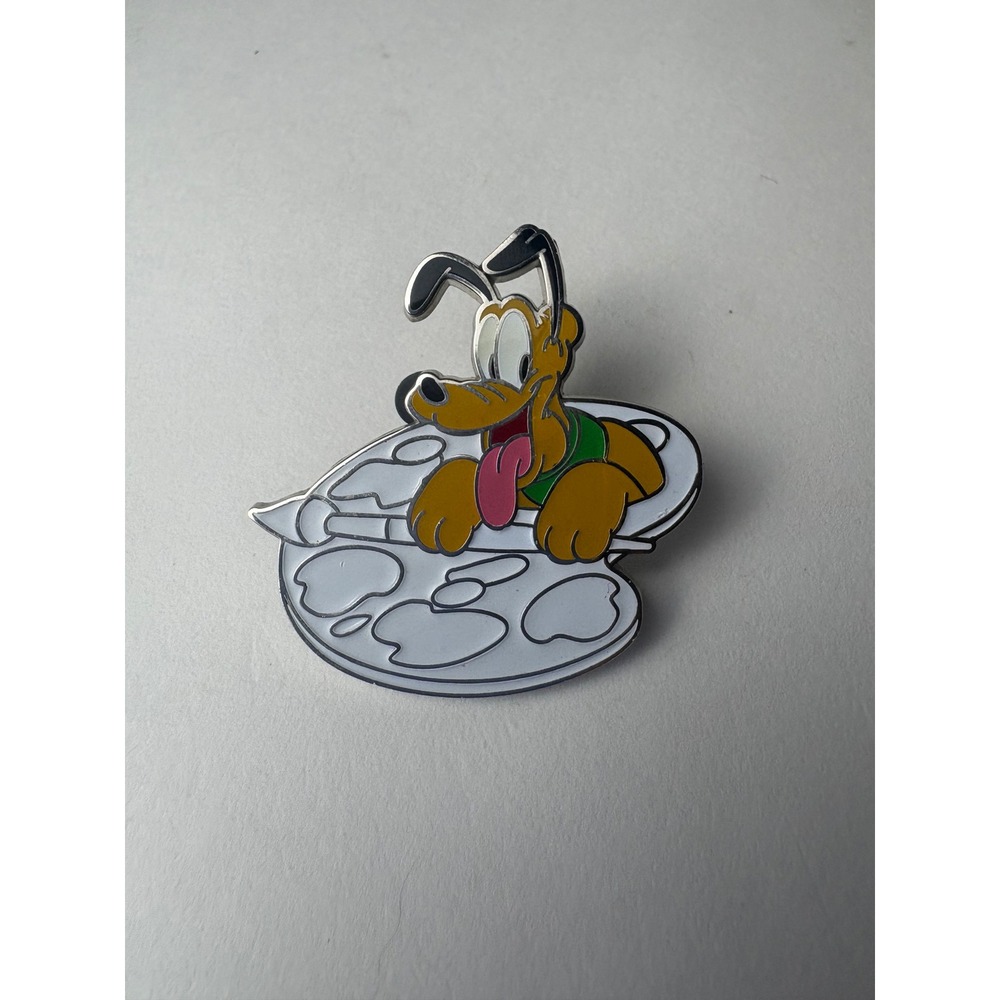 Disney Pluto Artist Palette Enamel Pin Authentic Official Pin Trading Dog